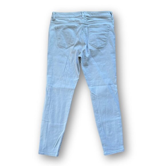 Vineyard Vines Gray/Blue Skinny Mid Rise Cropped Ankle Jean Size 10 - Picture 2 of 5